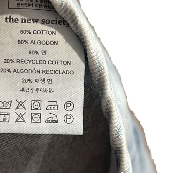 The New Society Vest Boys 6y Blue Denim Cotton Bleach‎ Wash Rene Waistcoat - Picture 5 of 8